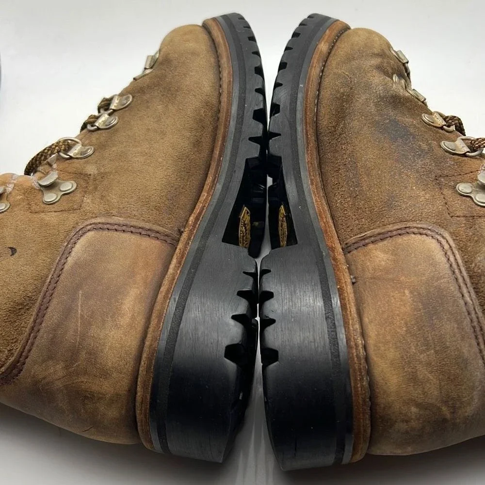 Vintage Hiking Leather Vibram Boots‎ Depose Montagna Men 6 mountaineering